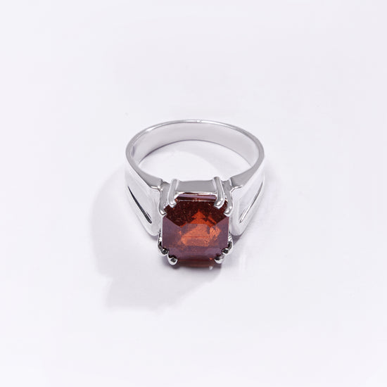 Premium GARNET (GOMED) Ring in 925 Silver - #1111N8 - Myra