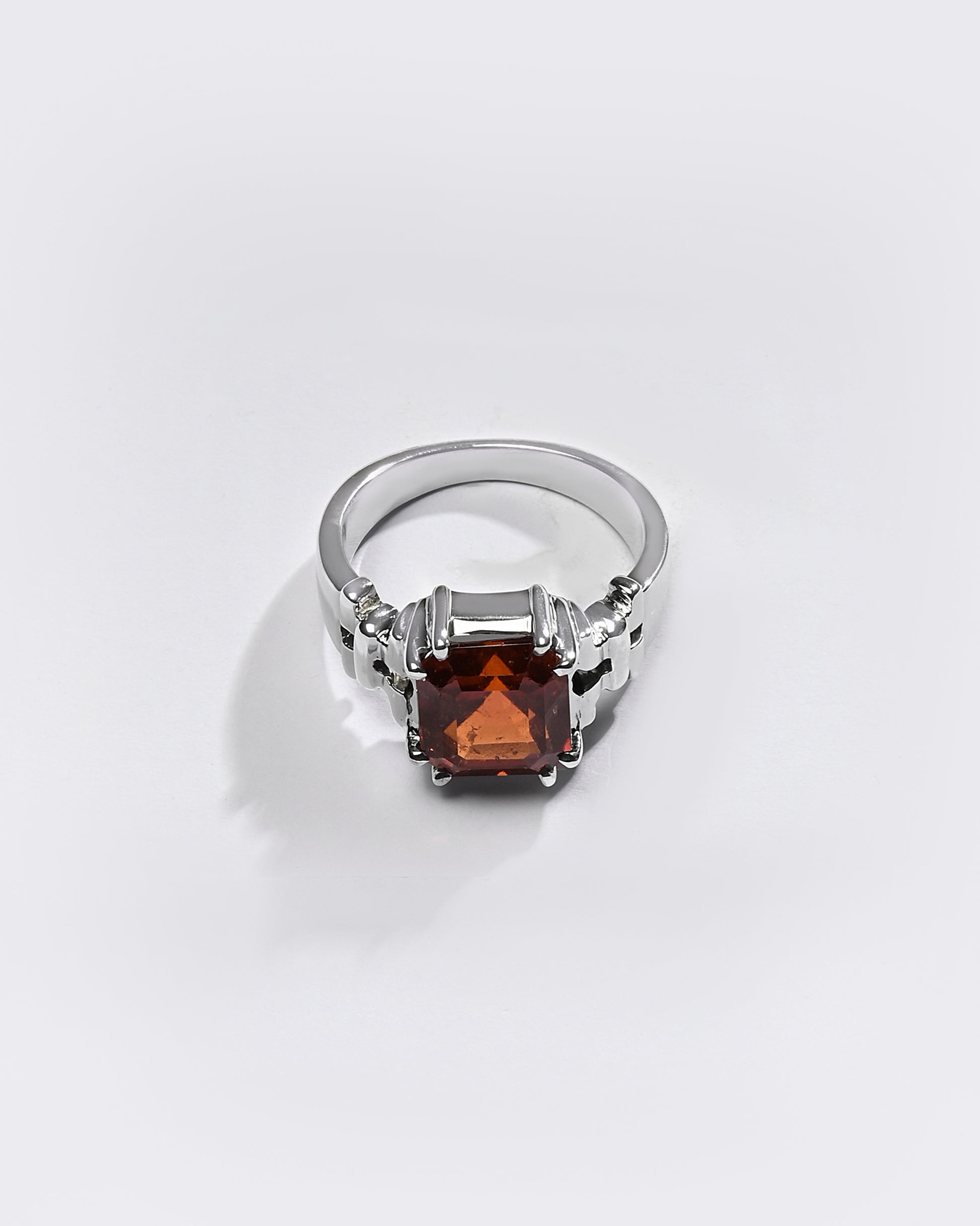 Premium GARNET (GOMED) Ring in 925 Silver - #1199N8 - Myra