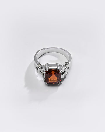 Premium GARNET (GOMED) Ring in 925 Silver - #1199N8 - Myra