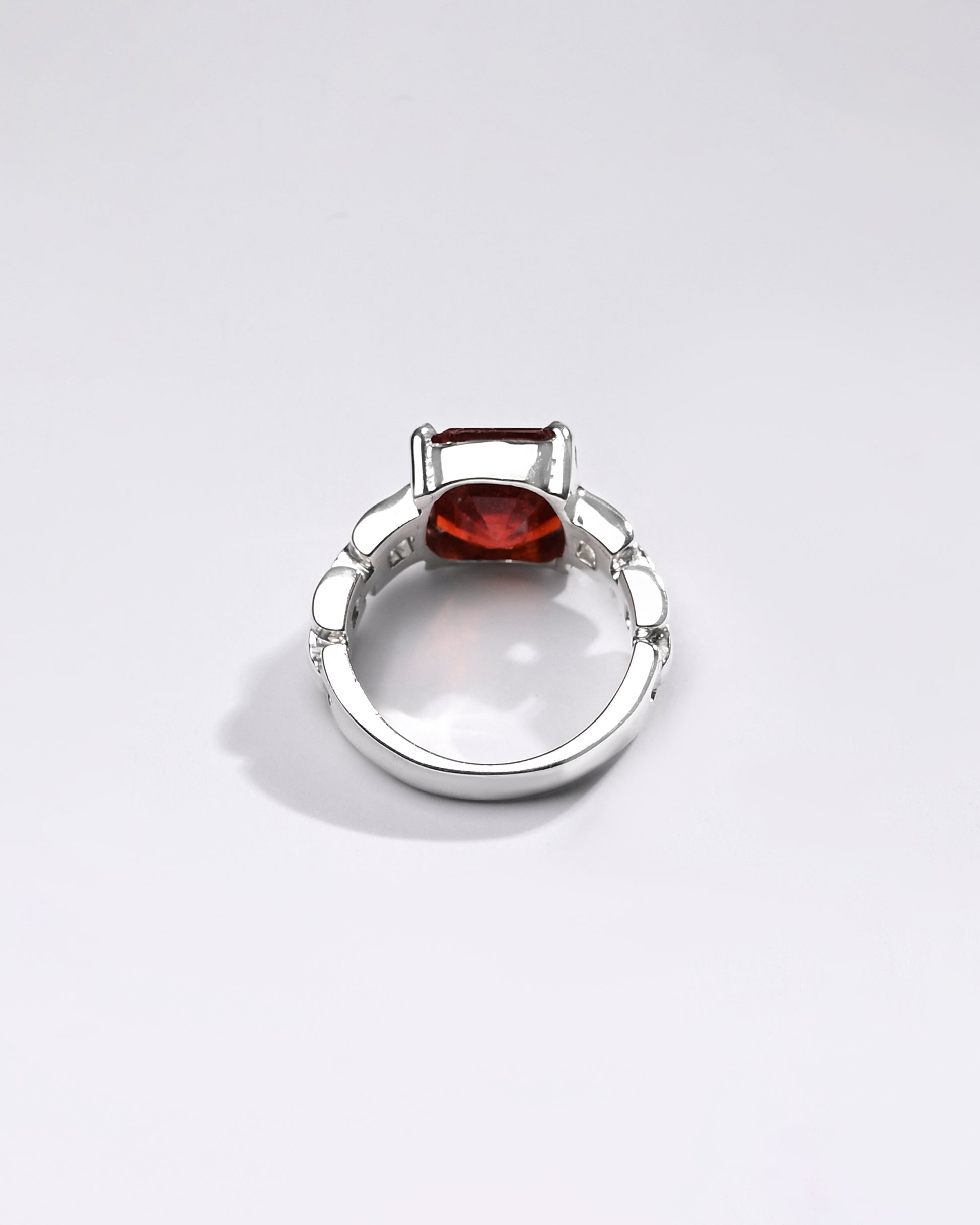 Premium GARNET (GOMED) Ring in 925 Silver - #1245N8 - Myra