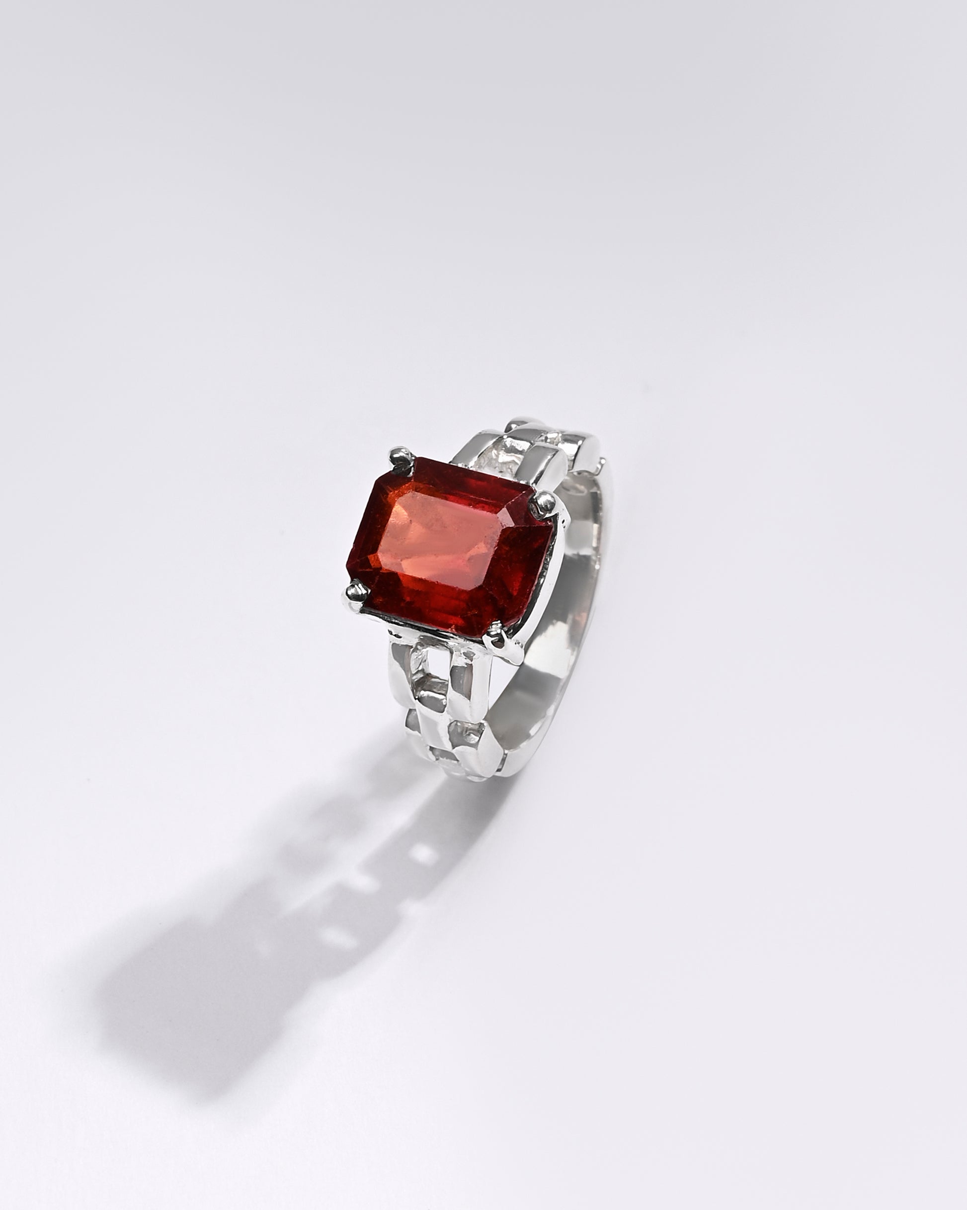 Premium GARNET (GOMED) Ring in 925 Silver - #1245N8 - Myra
