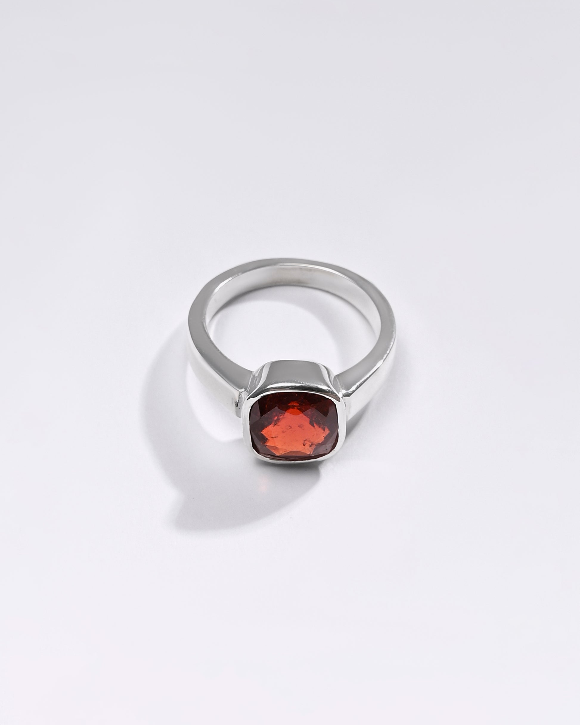 Premium GARNET (GOMED) Ring in 925 Silver - #1200B - Myra