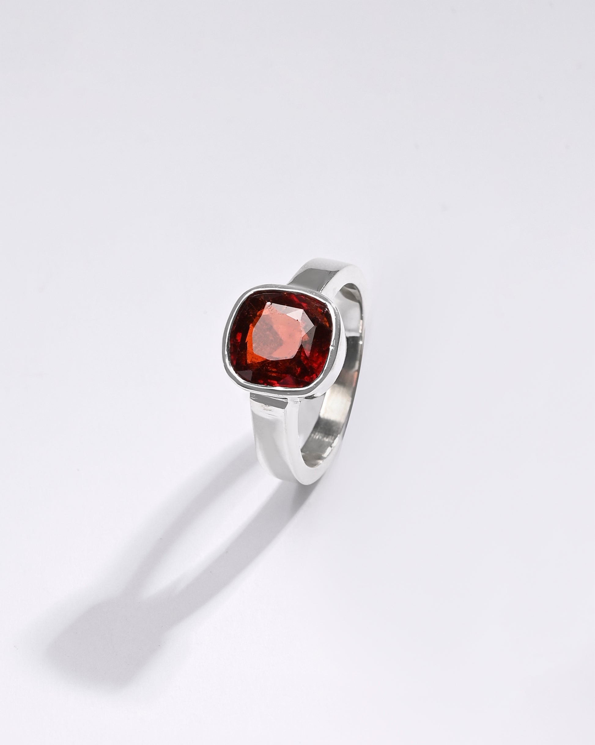 Premium GARNET (GOMED) Ring in 925 Silver - #1200B - Myra
