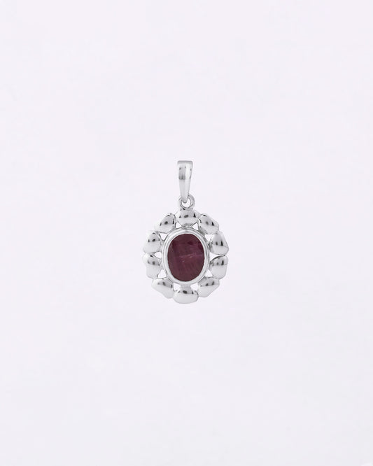 Florent Ruby Pendant in 925 Silver