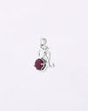 Eternal Om Ruby Pendant in 925 Silver