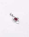 Cloud Petal Ruby Pendant in 925 Silver