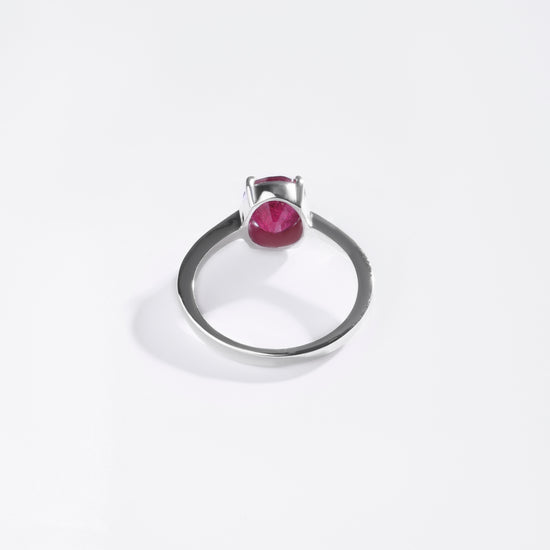 Minimalist ruby ring