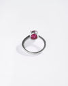 Minimalist ruby ring
