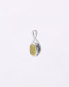 Gentle Curve Yellow Sapphire Pendant in 925 Silver