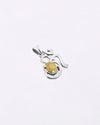 Eternal Om Yellow Sapphire Pendant in 925 Silver