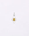 Cloud Petal Yellow Sapphire Pendant in 925 Silver