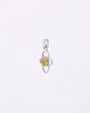 Cloud Petal Yellow Sapphire Pendant in 925 Silver