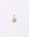 Hexa Edge Yellow Sapphire Pendant in 925 Silver