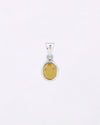 Plain Yellow Sapphire Pendant in 925 Silver