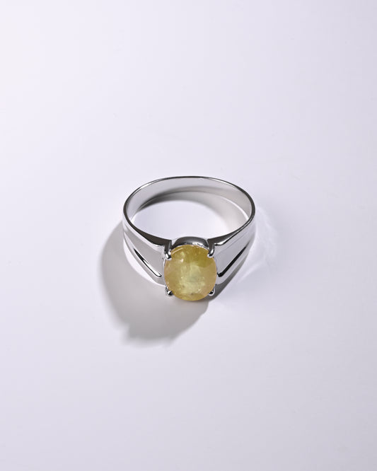Best Price In Yellow Sapphire Ring from Myra Gems