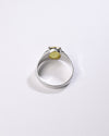 Statement Yellow Sapphire (Pukhraj) Ring in 925 Sterling Silver - Urja