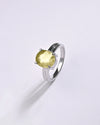 Prosperity Yellow Sapphire (Pukhraj) Ring in 925 Sterling Silver - Urja