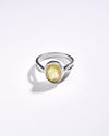 Grace Yellow Sapphire (Pukhraj) Ring in 925 Sterling Silver - Shakti