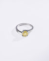 Promise Yellow Sapphire (Pukhraj) Ring in 925 Sterling Silver - Urja