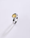 Promise Yellow Sapphire (Pukhraj) Ring in 925 Sterling Silver - Urja