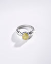 Timeless Yellow Sapphire (Pukhraj) Ring in 925 Sterling Silver - Urja