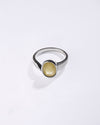 Vibrant Yellow Sapphire (Pukhraj) Ring in 925 Sterling Silver - Shakti