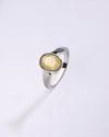 Vibrant Yellow Sapphire (Pukhraj) Ring in 925 Sterling Silver - Shakti