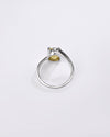 Modern Yellow Sapphire (Pukhraj) Ring in 925 Sterling Silver - Urja Tr