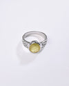 Victorian Yellow Sapphire (Pukhraj) Ring in 925 Sterling Silver - Shakti