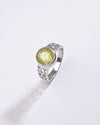 Victorian Yellow Sapphire (Pukhraj) Ring in 925 Sterling Silver - Shakti