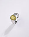 Vintage Yellow Sapphire (Pukhraj) Ring in 925 Sterling Silver - Urja