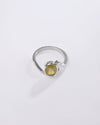 Cosmic Yellow Sapphire (Pukhraj) Ring in 925 Sterling Silver - Shakti