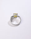 Charming Yellow Sapphire (Pukhraj) Ring in 925 Sterling Silver - Urja