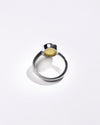 Minimalist Yellow Sapphire Ring in Silver from Myra Gems