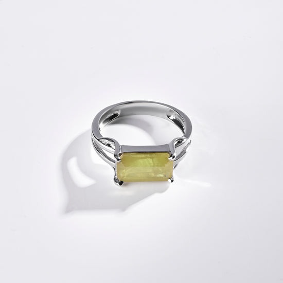 Authentic Certified Yellow Sapphire Ring from Myra Gems