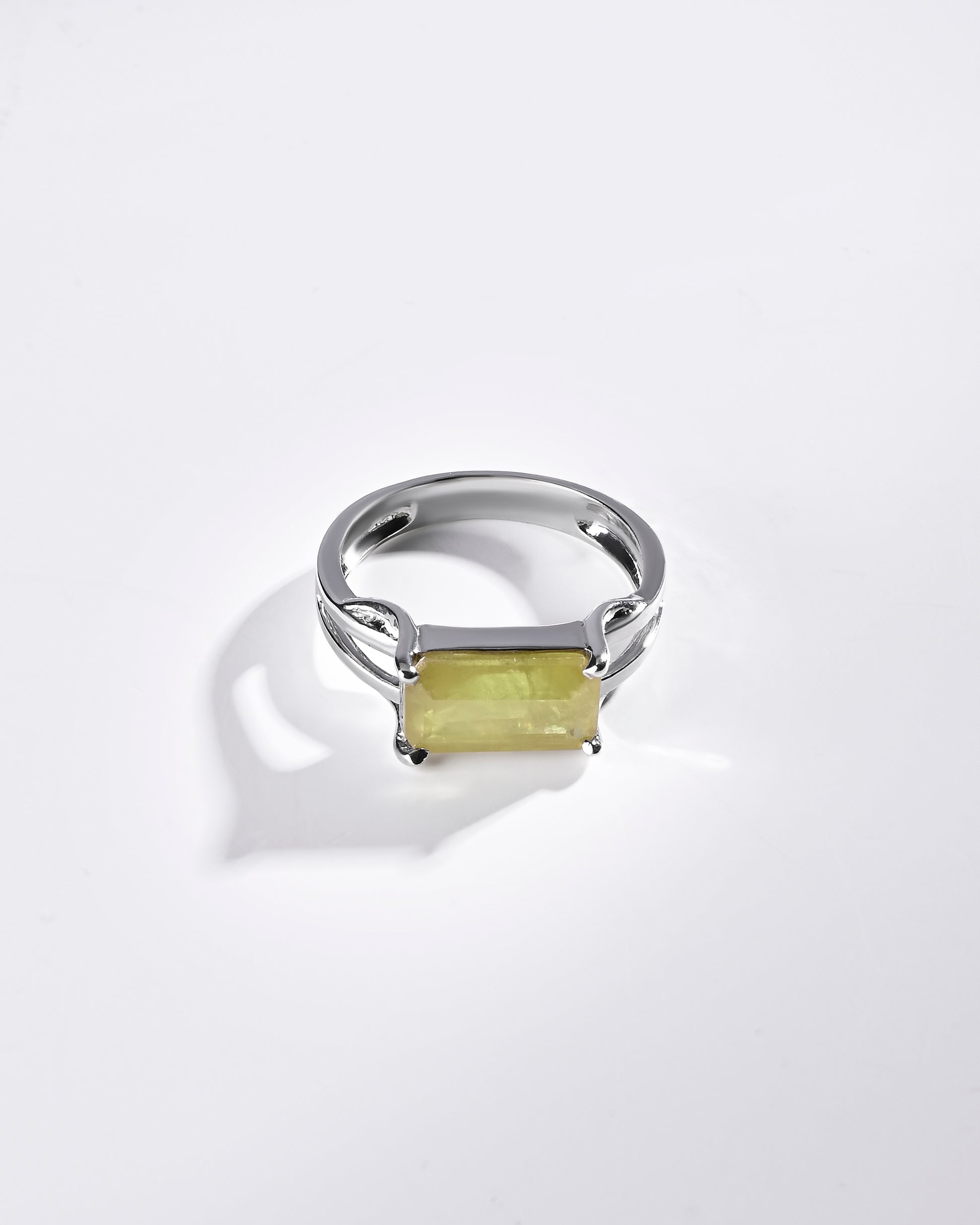 Authentic Certified Yellow Sapphire Ring from Myra Gems