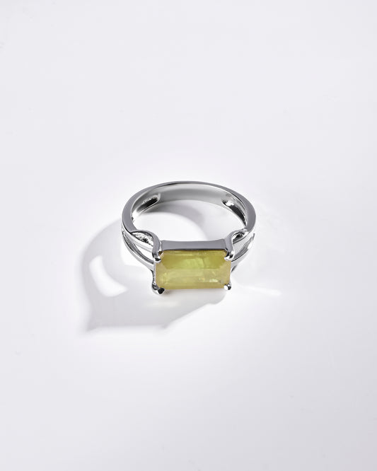 Authentic Certified Yellow Sapphire Ring from Myra Gems
