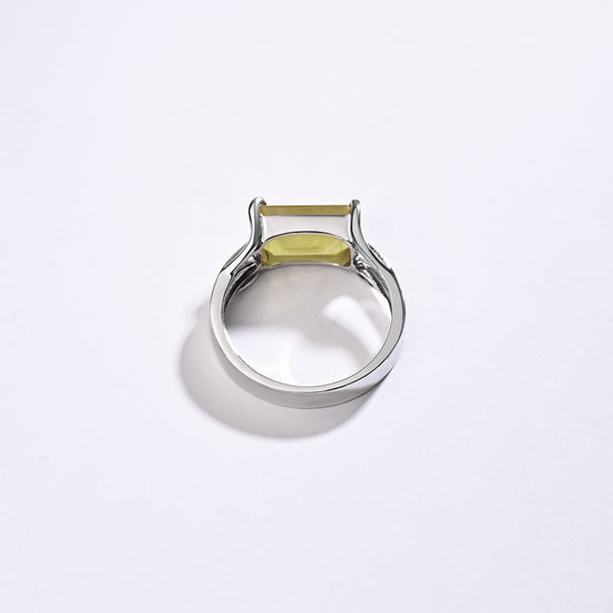Authentic Certified Yellow Sapphire Ring from Myra Gems