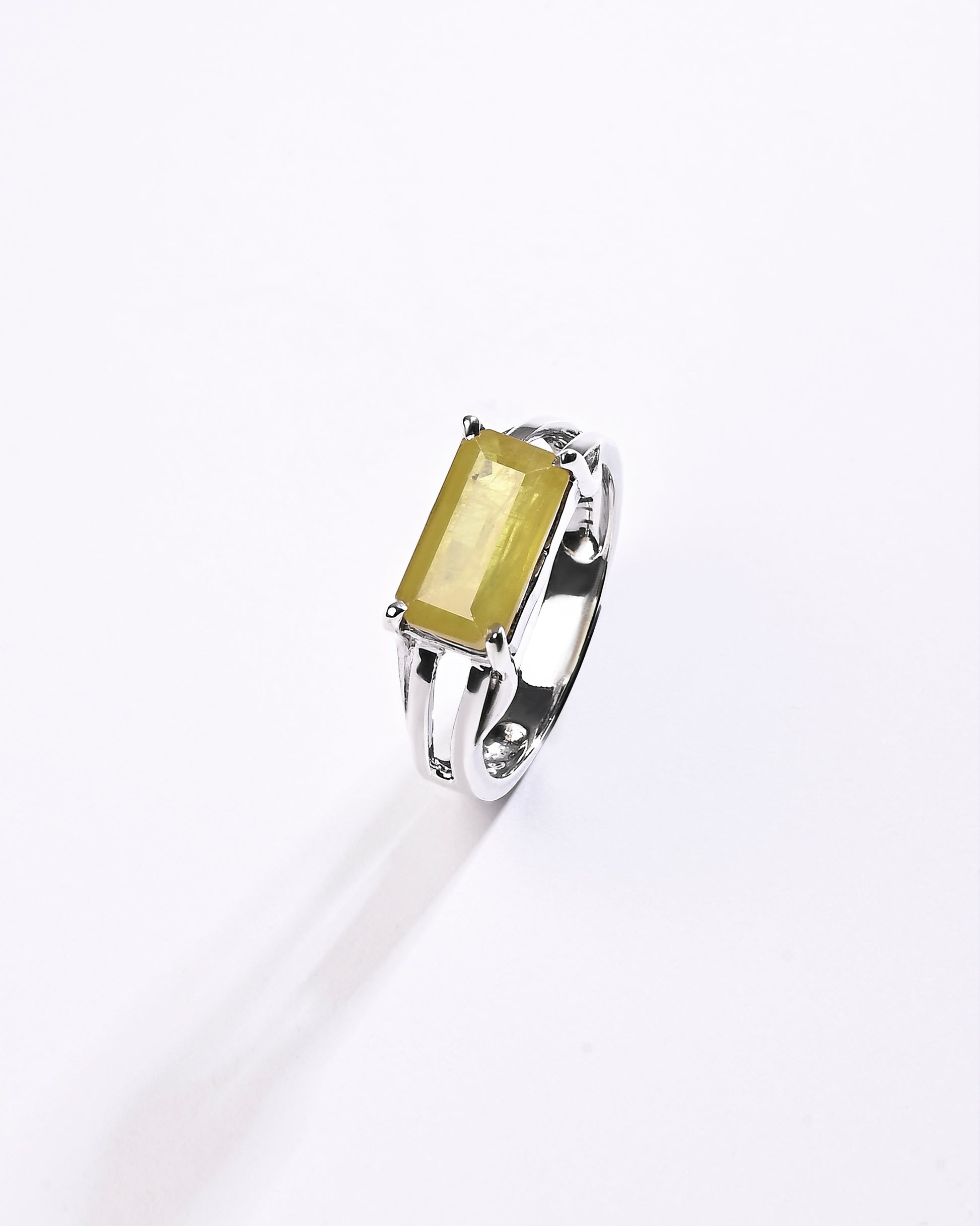 Authentic Certified Yellow Sapphire Ring from Myra Gems