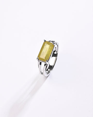 Authentic Certified Yellow Sapphire Ring from Myra Gems