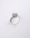 Radiant Yellow Sapphire (Pukhraj) Ring in 925 Sterling Silver - Urja
