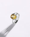 Superior Golden Topaz (Sunahara Pukhraj) Ring in 925 Sterling Silver - Urja