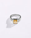 Exotic Golden Topaz (Sunahara Pukhraj) Ring in 925 Sterling Silver - Urja Sq