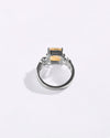 Exotic Golden Topaz (Sunahara Pukhraj) Ring in 925 Sterling Silver - Urja Sq