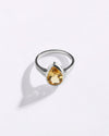 Natural Golden Topaz (Sunahara Pukhraj) Ring in 925 Sterling Silver - Shakti Dr