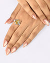 Natural Golden Topaz (Sunahara Pukhraj) Ring in 925 Sterling Silver - Shakti Dr