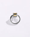 Charming Golden Topaz (Sunahara Pukhraj) Ring in 925 Sterling Silver - Urja Sq