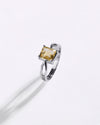 Grace Golden Topaz (Sunahara Pukhraj) Ring in 925 Sterling Silver - Urja Sq