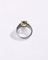 Statement Golden Topaz (Sunahara Pukhraj) Ring in 925 Sterling Silver - Urja