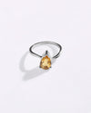 Elegant Golden Topaz (Sunahara Pukhraj) Ring in 925 Sterling Silver - Delta Dr